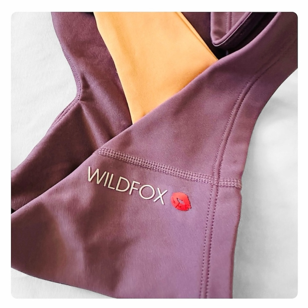 ★ Wildfox Karma Twist Back Sports Bra - Grapeade/LightIrange ★ - Picture 6 of 17